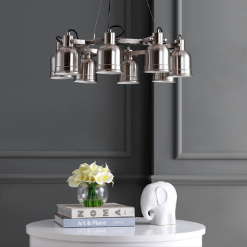 Liam 20" Metal LED Chandelier - JONATHAN Y
